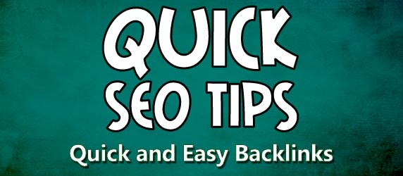 quick seo tip getting backlinks